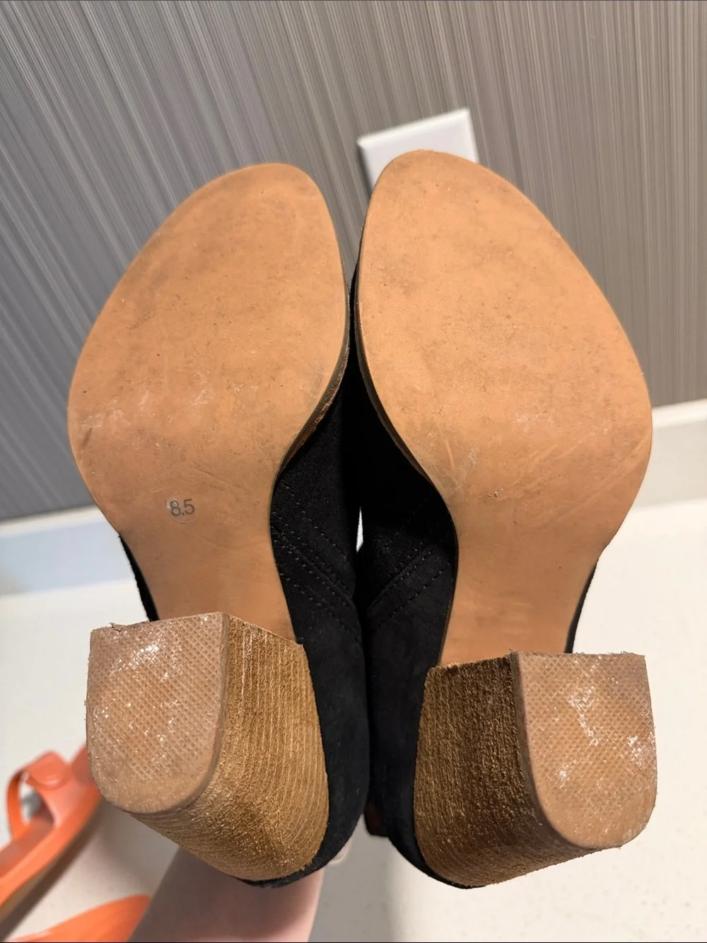 Jeffrey Campbell Black Suede Pull-On Ankle Booties